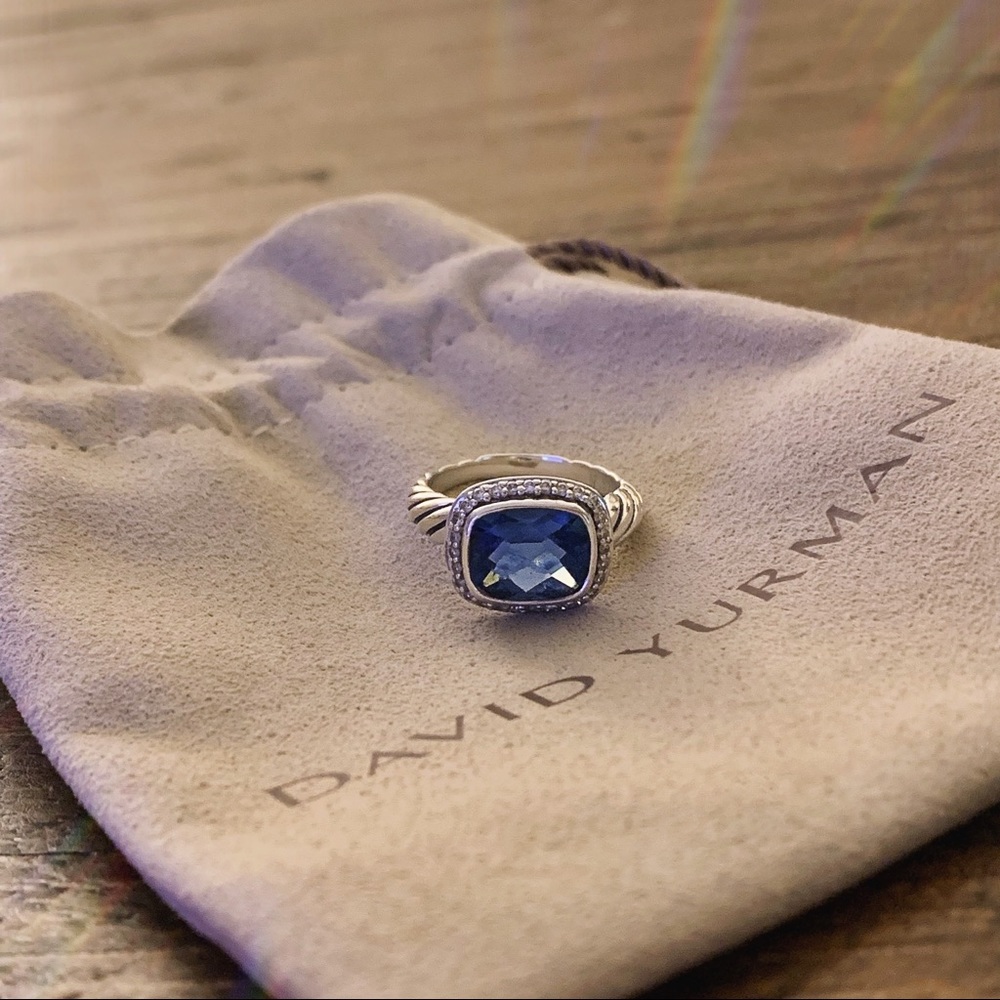 David Yurman Noblesse Ring with Hampton Blue Topez